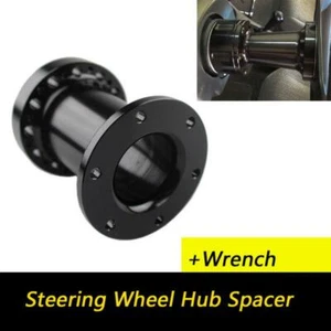 Universal 4 INCH Aluminum Spacer For Steering Wheel Hub Adapter Boss Kit Black - Foto 1 di 12