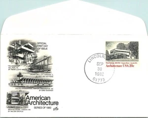 S01-5183, ARCHITECTURE, GROPIUS HOUSE, *ARTCRAFT FDC - Picture 1 of 2