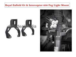 Fit For Royal Enfield GT & Interceptor 650 "FOG LIGHT MOUNT" - Picture 1 of 4