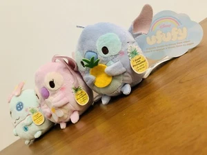 Disney Ufufy Stitch, Engel & Scrump Plüsch Japan exklusiver Ananasduft neu mit Etikett - Bild 1 von 12