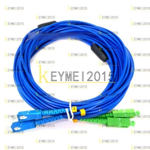 5M Armored Cable SC/UPC-SC/APC Single-Mode 9/125 Duplex Fiber Optic Patch Cord - Picture 1 of 1