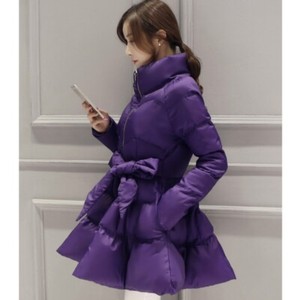 Petites Puffer Jacket Purple Coats 
