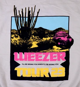 Weezer Tour 2023 Desert Hoodie Small Ill Be Seeing You When Ill Be Seeing You - Picture 1 of 10