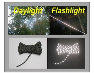 3er PACK REFLEKTIERENDES CAMO CORD SEIL - TRAIL MARKER - JAGD BAUMSTÄNDER BOGENBOGEN - Bild 1 von 4