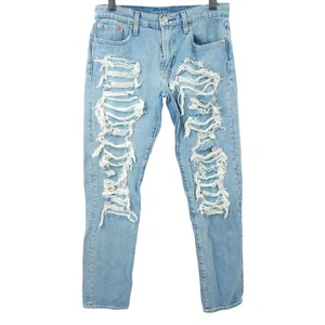 Levis Hi Ball Jeans Distressed Light Wash Men Sz 30 Slim Fit Skinny Tapered Leg - Picture 1 of 15