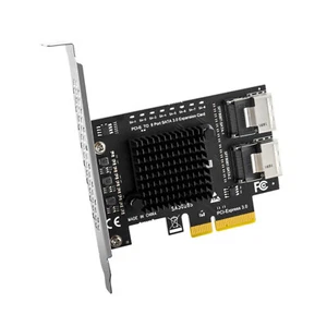 New 20Gbps SFF-8087 Mini-SAS SATA 3.0 Expansion Card 8Ports HDD SSD Cable - Bild 1 von 23