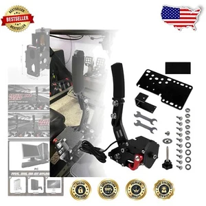 Portable USB Handbrake for PC Racing - 16-Bit Precision with Ergonomic Design - Picture 1 of 8