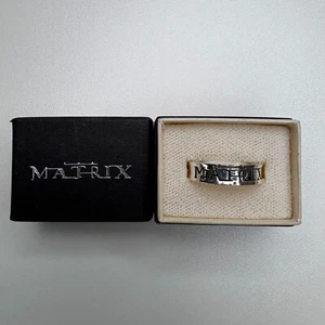 The Matrix Silver Ring Official Promotion Item Warner Home Video Not For Sale - Picture 1 of 14