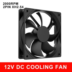 2x 120mm 2Pin 12V Cooling Fan dual Ball Bearing PC Brushless Silent Fan AU SHIP - Picture 1 of 20
