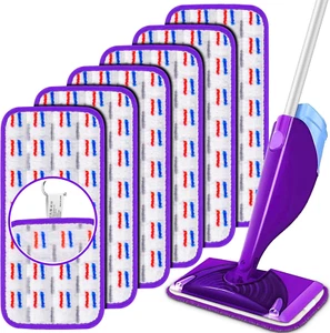 6 CONFEZIONI Tamponi Riutilizzabili per Flash Powermop, Ricarica Bagnata per Flash Power Mo - Foto 1 di 12