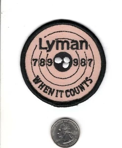 LYMAN WHEN IT COUNT FEUERWAFFEN GEWEHR PISTOLE MUNITION WAFFEN SCHROTFLINTE PATCH-MICHIGAN HIRSCH - Bild 1 von 1