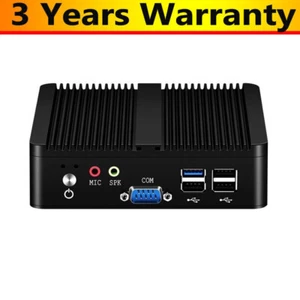 J1900 4-Core Fanless Embedded Micro Computer Industrial Mini PC 8G RAM +128G SSD - Picture 1 of 2
