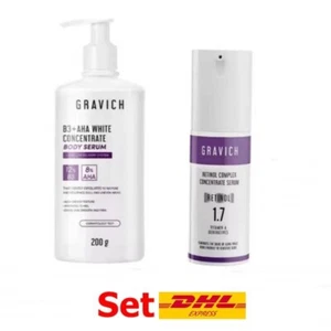 Gravich B3+ AHA White Concentrate Body Serum + Retinol Complex face Serum - Picture 1 of 7