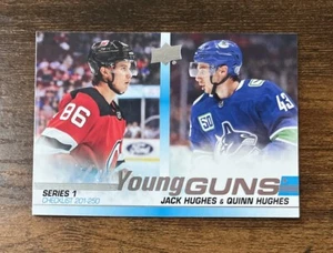 2019-20 Upper Deck Series 1 Young Guns Checklist #250 Jack & Quinn Hughes - Picture 1 of 2