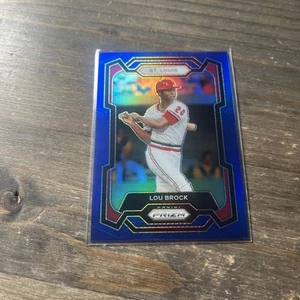 2024 Panini Prizm Blue Prizm /199 Lou Brock #280 HOF - Picture 1 of 5