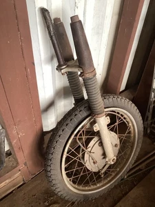 Harley Davidson 1968 SS350 “Sprint” front forks and wheel - Picture 1 of 3