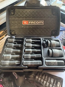 Facom NHX14A 1/2" Drive Impact Bit Set Hex, Torx & Philips Complete With Box - Picture 1 of 1