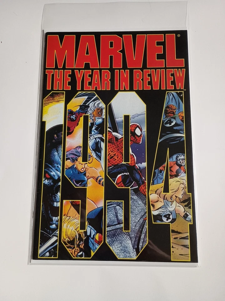 Marvel Comics Marvel año en revisión 1994 embolsado y embarcado '94 en estado bastante bueno/casi nuevo Foto 1 de 1