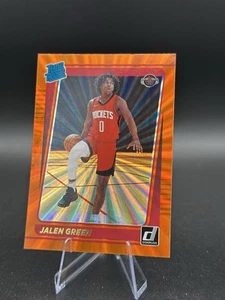 2021-22 Panini Donruss - Rated Rookie Jalen Green #209 Holo Orange Laser (RC) - Foto 1 di 2