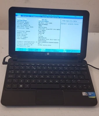 HP Mini 210 | No HDD | 1GB RAM | Atom N450 | Parts/Repair | Sold As Is - Image 1 of 4