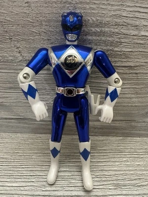 Винтаж 1995 Power Ranger металлический синий рейнджер коллекционный Bandai - Изображение 1 из 4