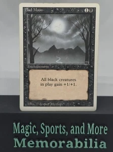MTG Bad Moon Revised Edition Regular Rare Magic The Gathering MP - Picture 1 of 2
