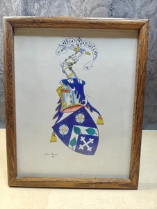 Coat Of Arms Family Crest Vintage 1993 "Be Sure" - Picture 1 of 6