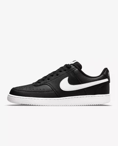 Nike Court Vision Low Next Nature Black White Sneakers DH2987-001 Men's Size 9 - Picture 1 of 8