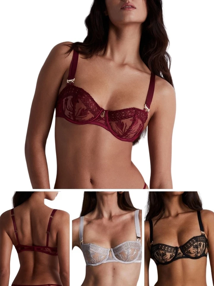 Sujetador de media copa Aubade Magnetic Spell con aros Demi sujetadores sin relleno de lujo Foto 1 de 1