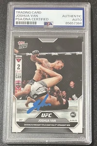 Joshua “The Fearless” Van Signed Topps Now Rookie Card. RC. PSA COA. MMA. UFC - Picture 1 of 2