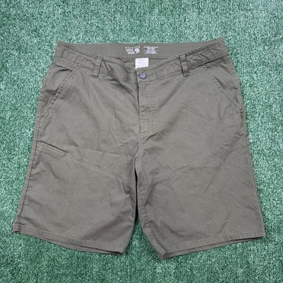 Shorts de acampamento Mountain Hardwear masculino tamanho 34 verde leve caminhada ao ar livre - Imagem 1 de 4