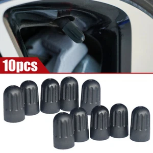 10x Negro Largo Plástico Tapa Vehículo Neumático Coche Neumático Neumático Rueda Válvula Tapas Vástago Cubierta - Imagen 1 de 12