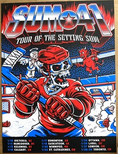 AUTHENTIC SUM 41 FINAL TOUR 2025 CANADA POSTER Vancouver Toronto Edmonton RARE! - Picture 1 of 5
