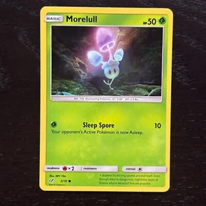 Morelull 3/18 Pokemon Detective Pikachu Sun & Moon Holo Common Card VLP - Picture 1 of 2