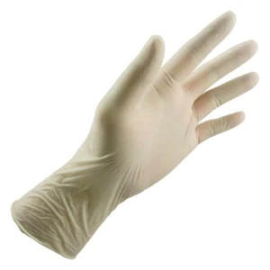Latex Disposable Gloves Powder Free Textured Plain Cleaning Automotive - 4 Sizes - Picture 1 of 1