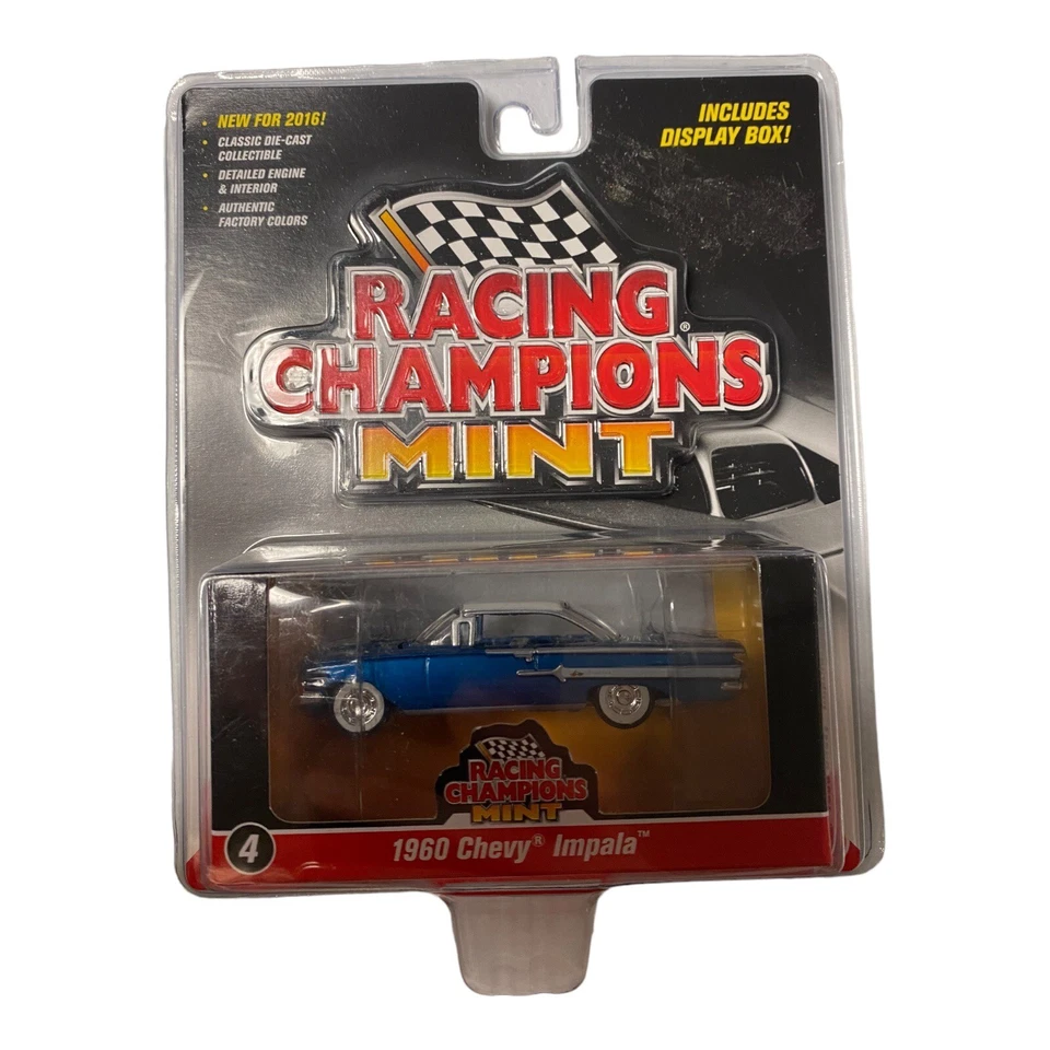 1960 '60 Chevy Chevrolet Impala Blue Racing Champions MINT RC Diecast 2016