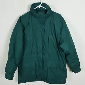 Vintage Eddie Bauer Jacket Womens Medium Goose Down Insulated Snowline Green 90s - Picture 1 of 20