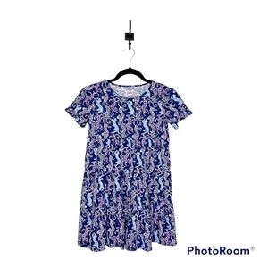 NUEVO SIN ETIQUETAS Vestido Lilly Pulitzer Niñas Mini Jodee Bahía Ostra Marina En La Paseta Grande - Imagen 1 de 10