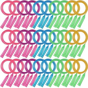 30 Pcs Colorful Jump Ropes Bulk Plastic Jump Ropes for Kids 7.5 ft Adjustable... - Picture 1 of 6