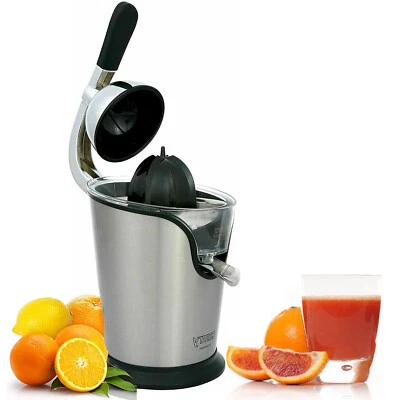 Spremiagrumi Elettrico a leva Braccio e Filtro regolatore di Polpa Acciaio inox - Immagine 1 di 4