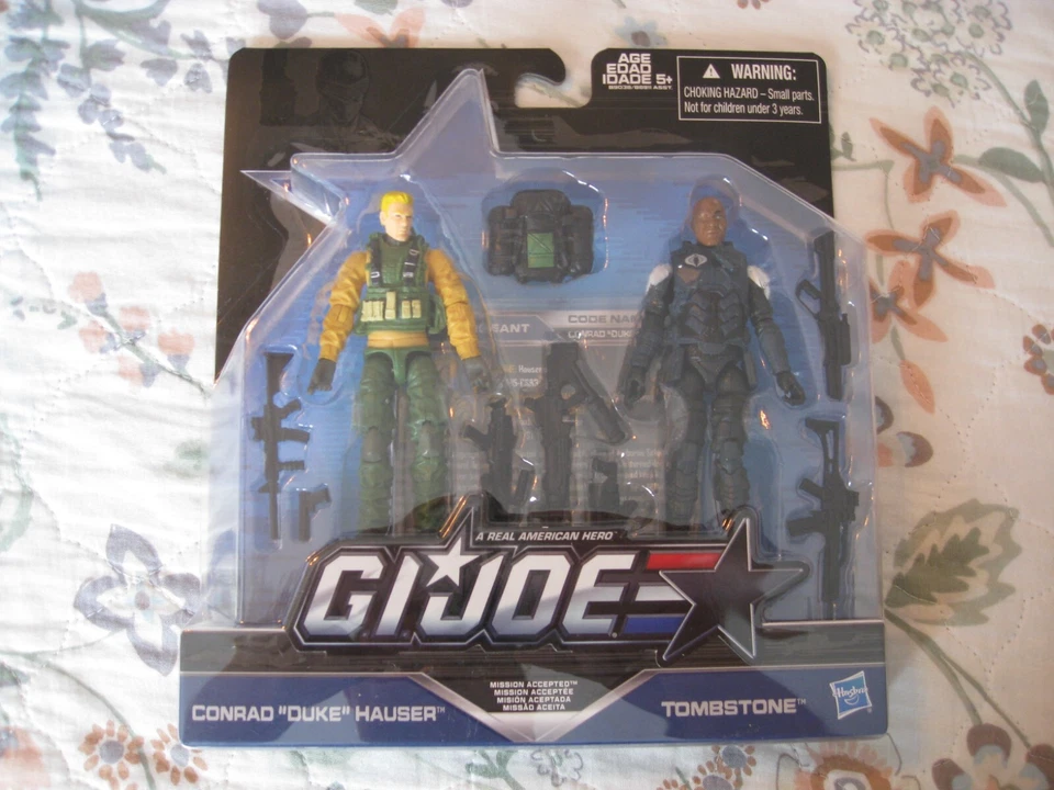 2016 Gi Joe 50th Anniversary Mission Accepted Duke Cobra Tombstone Tru 2pack MOC