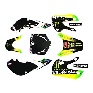 3M MONSTER Decals Graphic Stickers Kit KLX110 Style Fairing PIT PRO Dirt Bike - Picture 1 of 5