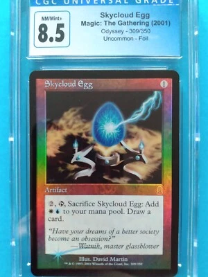 FOIL🌈💧☀️Skycloud Egg☀️💧🌈Odyssey Vintage 2001 MTG | NM++/Mint+ CGC 8.5! - Image 1 of 2
