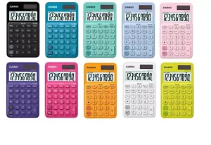 Casio 10-stelliger tragbarer Taschenrechner Typ SL-310UC bunt 118 × 70 × 8,4 mm - Bild 1 von 12