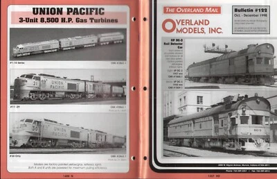 catalogo OVERLAND MODELS MAIL Bulletin 122 1998 échelle N, HO, O.        E  bb - Image 1 of 2