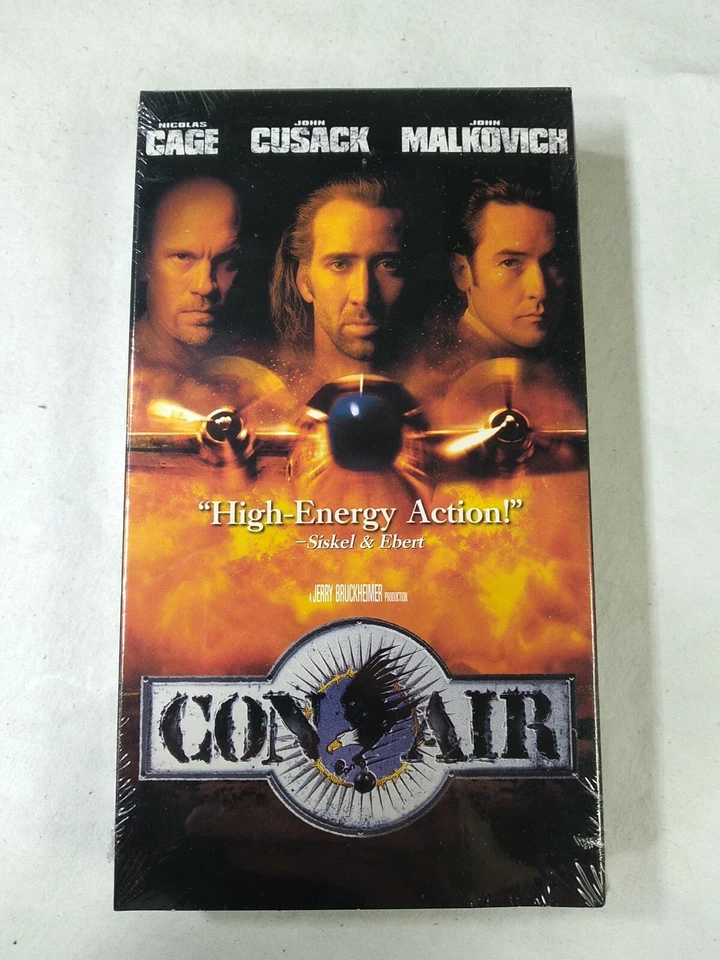 CON AIR - SEALED VHS Tape Nicolas Cage John Malkovich John Cusack Foto 1 de 4