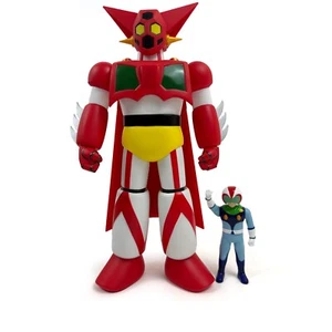 MAZZCOT CA GLOBAL SOS-002 GETTER ROBO Red Set Vinyl Figure Sofubi Toy H33CM/13in - Picture 1 of 3