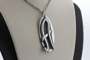 Vintage Otto R. Bade ORB Sterling Silver 925 Letter Script A Charm Pendant - Picture 1 of 8