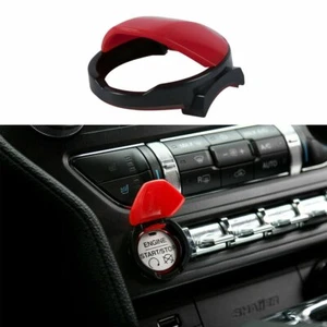 Red Engine Start/Stop Switch Push Button Cover Cap for 2015-2020 Ford Mustang - Picture 1 of 10