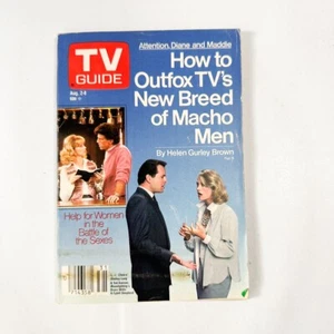 1986 TV Guide August 6 Macho Men, Cheers, Bruce Willis, Cybill Shepard - Picture 1 of 4